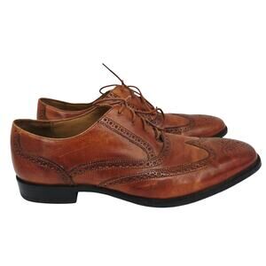 Cole Haan Men's Wingtip Oxford Lace Up Shoes Brown 12